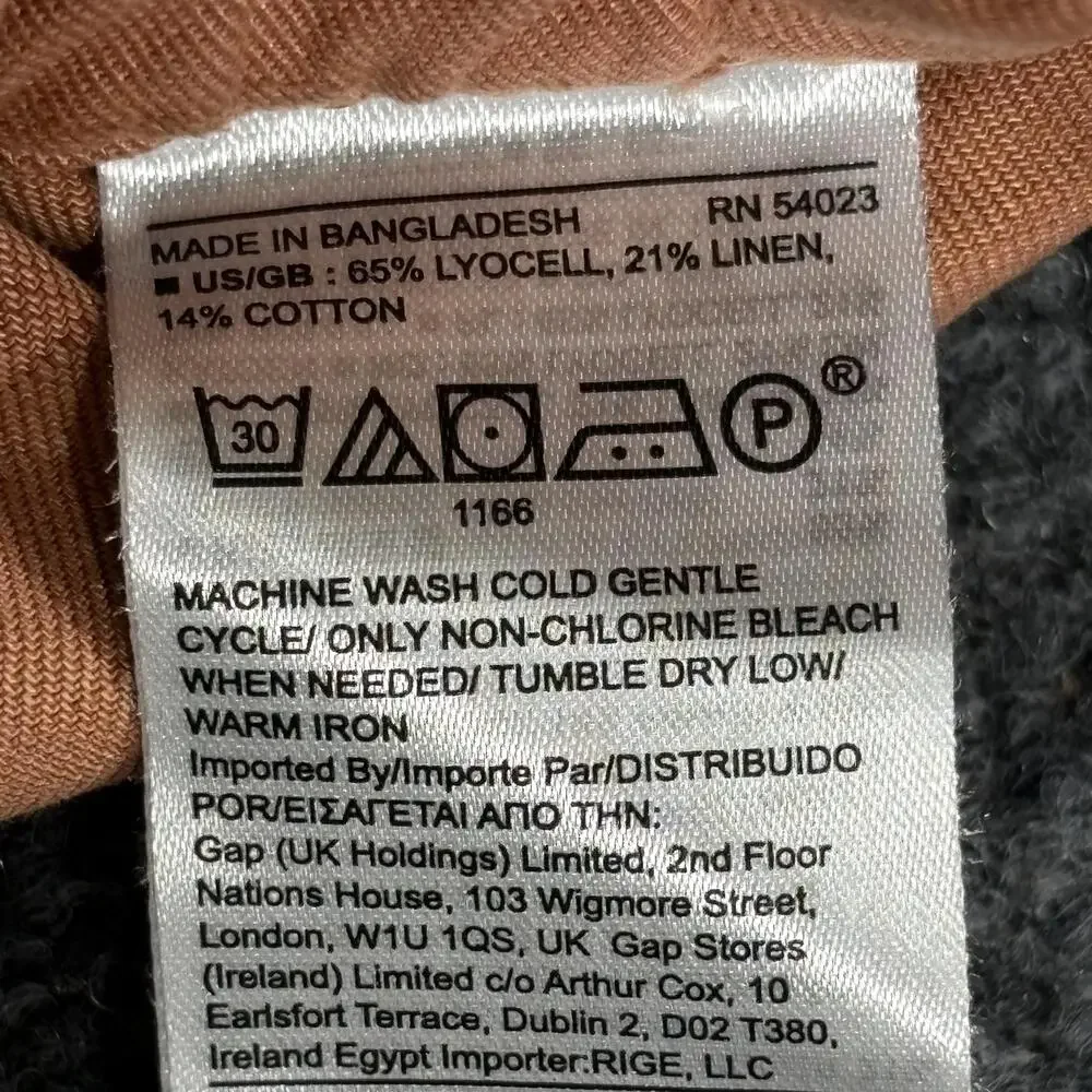 Banana Republic Pants Womens 6 Orange Cropped Utility Lyocell Linen Blend